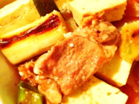 簡単、2分で作る肉豆腐